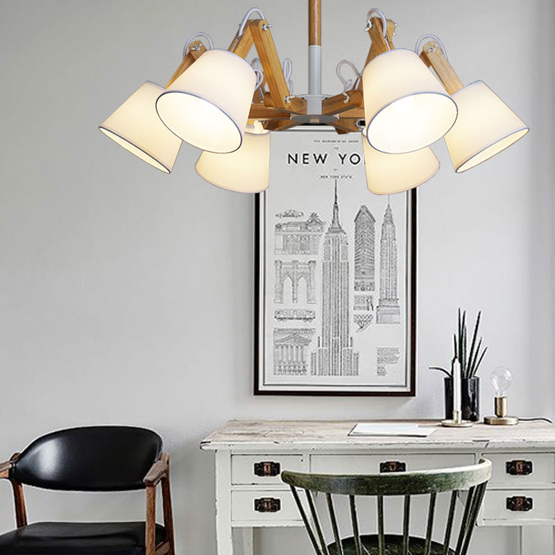 Люстра на штанге MECHANIC L6 White от ImperiumLoft