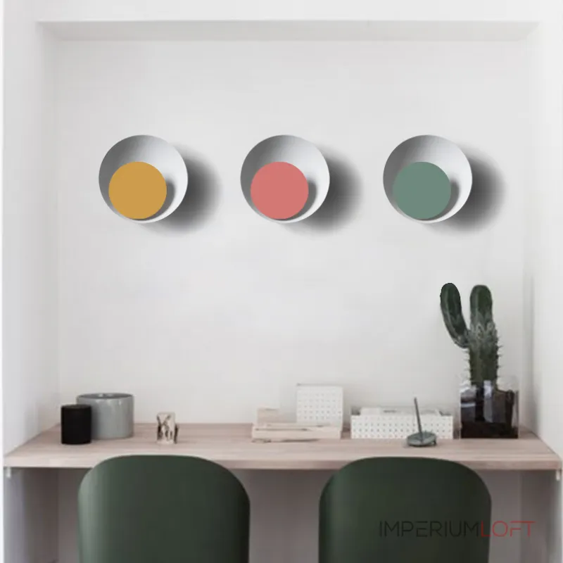 Бра TWIRL SUNSET D25 Grey/Green от ImperiumLoft