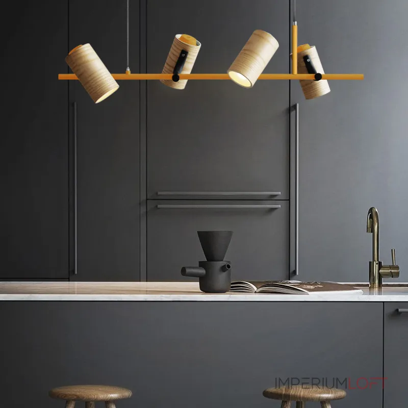 Подвесной реечный светильник BARREL A Yellow от ImperiumLoft