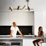 Подвесной реечный светильник BARREL A Yellow от ImperiumLoft