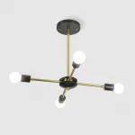 Люстра на штанге SPUTNIK D51 Gold/Black base от ImperiumLoft