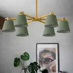 Люстра на штанге NATURA A GREEN 8