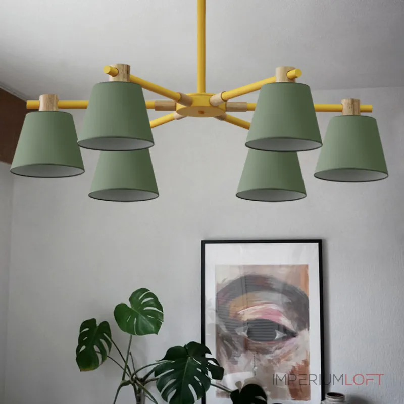 Люстра на штанге NATURA A GREEN 8 Люстра на штанге NATURA A GREEN 8