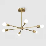 Люстра на штанге SPUTNIK D65 Gold от ImperiumLoft