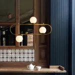 Подвесной реечный светильник HOOP L90 Bronze от ImperiumLoft