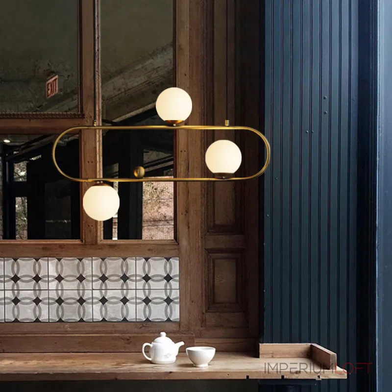 Подвесной реечный светильник HOOP L90 Bronze от ImperiumLoft Подвесной реечный светильник HOOP L90 Bronze от ImperiumLoft