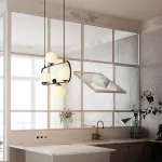 Подвесной реечный светильник HOOP L90 Bronze от ImperiumLoft