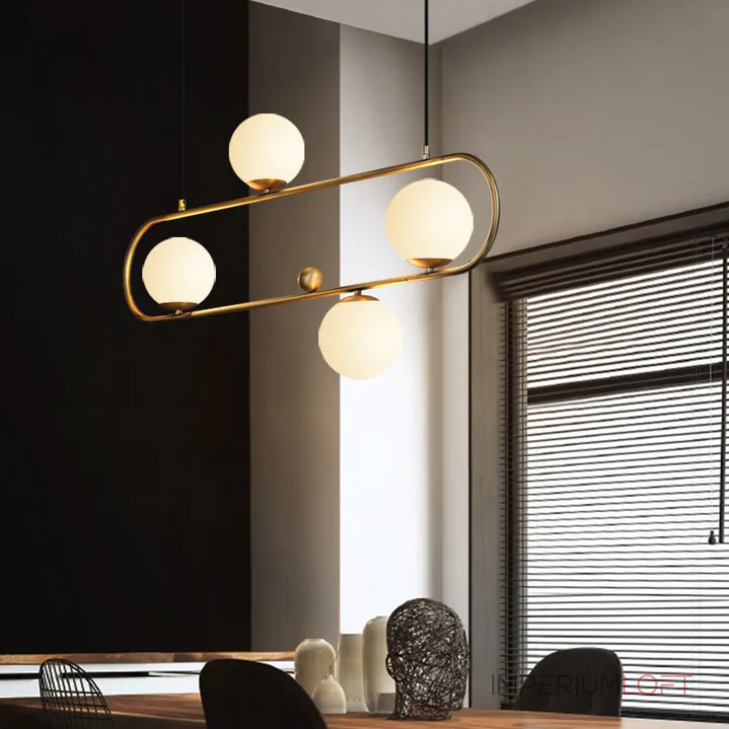 Подвесной реечный светильник HOOP L120 Bronze от ImperiumLoft