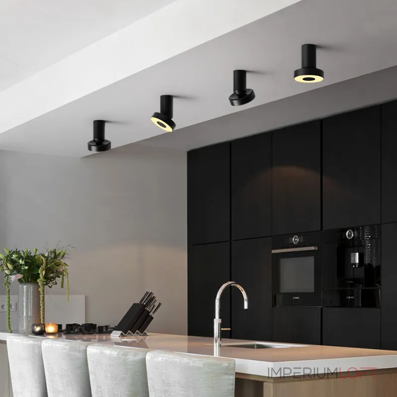 Потолочный точечный светильник STIR Silver от ImperiumLoft