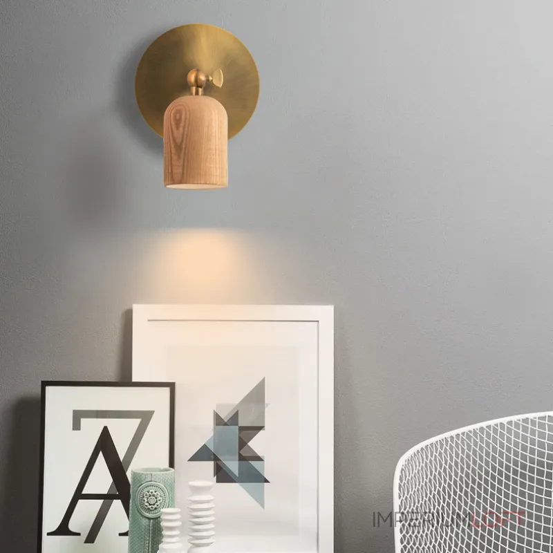 Бра PORI Dark wood от ImperiumLoft