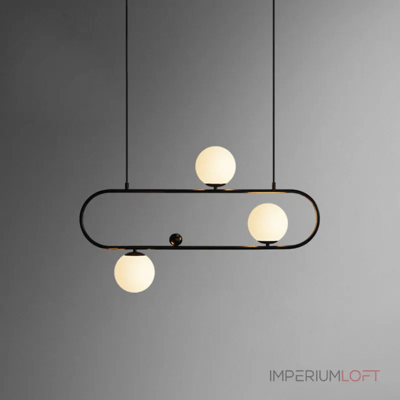 Подвесной реечный светильник HOOP L90 Bronze от ImperiumLoft Подвесной реечный светильник HOOP L90 Bronze от ImperiumLoft