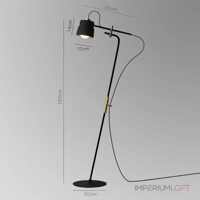 Торшер RAM FLOR Black от ImperiumLoft