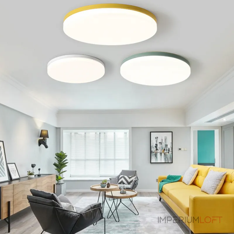 Потолочный светильник DISC HALF D26 White от ImperiumLoft