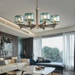 Подвесная люстра POT D70 6 lamps Transparent от ImperiumLoft