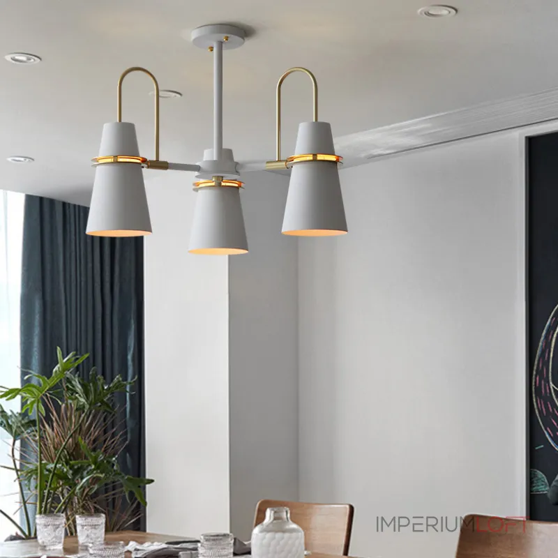 Люстра на штанге REINAR A D57 Black от ImperiumLoft