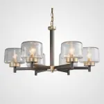Подвесная люстра POT D70 6 lamps Transparent от ImperiumLoft