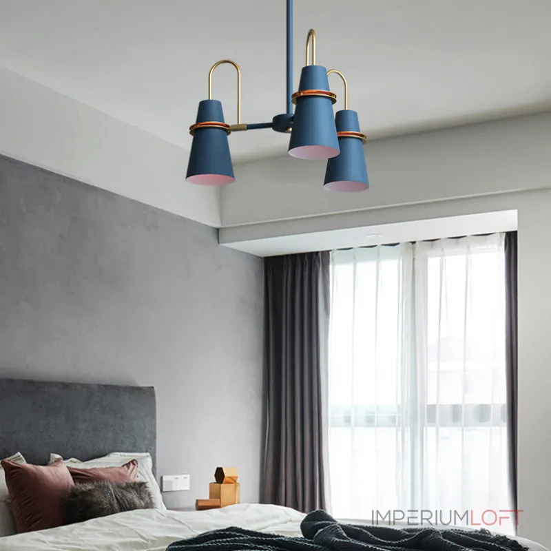 Люстра на штанге REINAR A D57 Black от ImperiumLoft