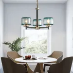 Подвесная люстра POT D70 6 lamps Transparent от ImperiumLoft