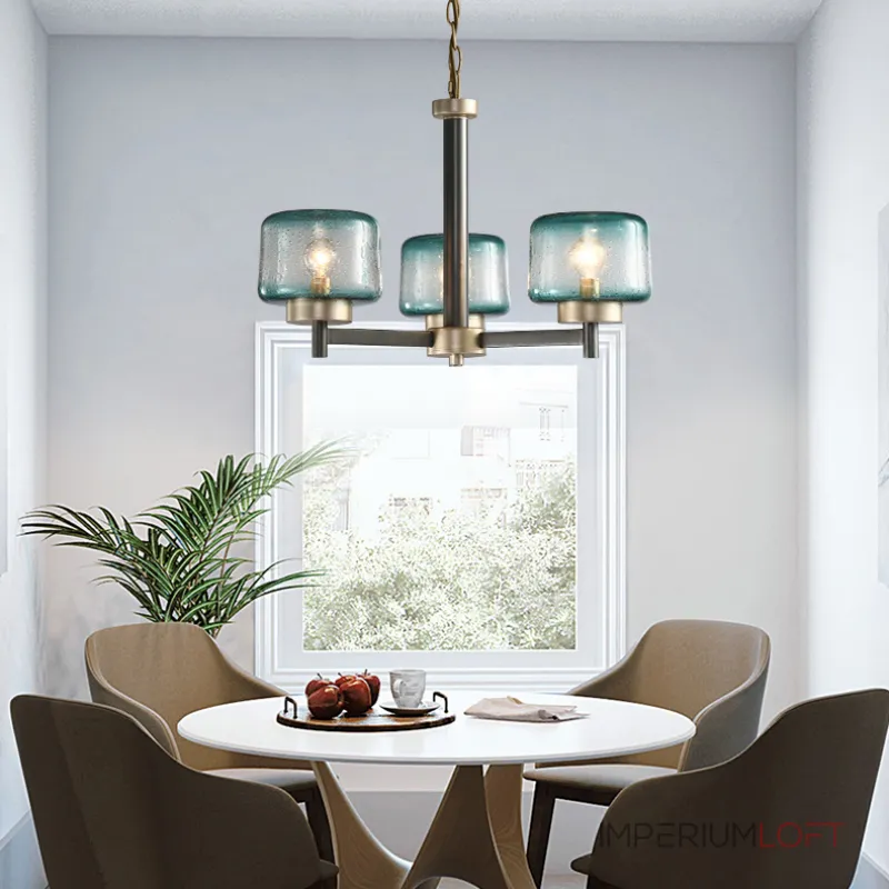 Подвесная люстра POT D70 6 lamps Transparent от ImperiumLoft