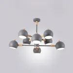 Люстра на штанге SVEN 8 lamps Grey от ImperiumLoft
