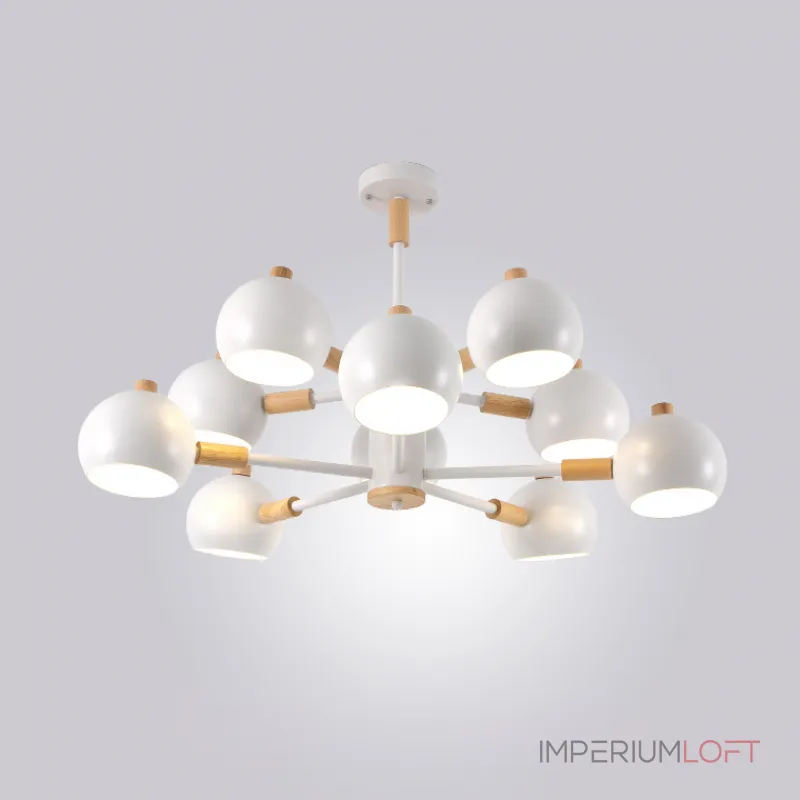 Люстра на штанге SVEN 10 lamps White от ImperiumLoft Люстра на штанге SVEN 10 lamps White от ImperiumLoft