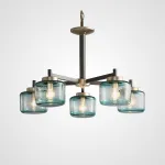 Подвесная люстра POT D70 5 lamps Blue от ImperiumLoft