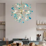 Люстра на штанге AGATE 8 Blue 18 от ImperiumLoft