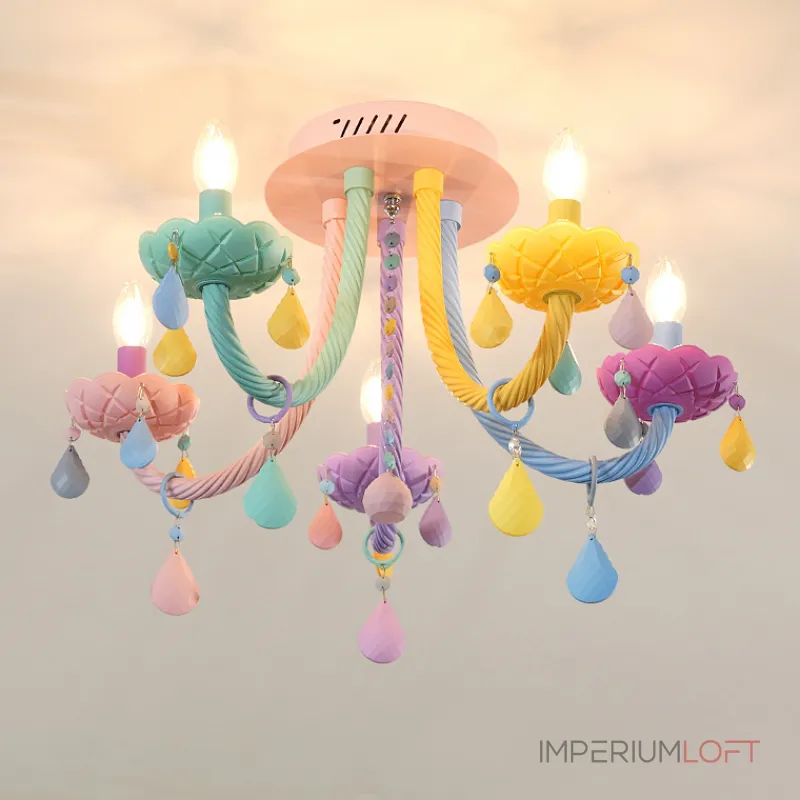 Потолочная люстра RAINBOW SHORT 6 lamps от ImperiumLoft Потолочная люстра RAINBOW SHORT 6 lamps от ImperiumLoft