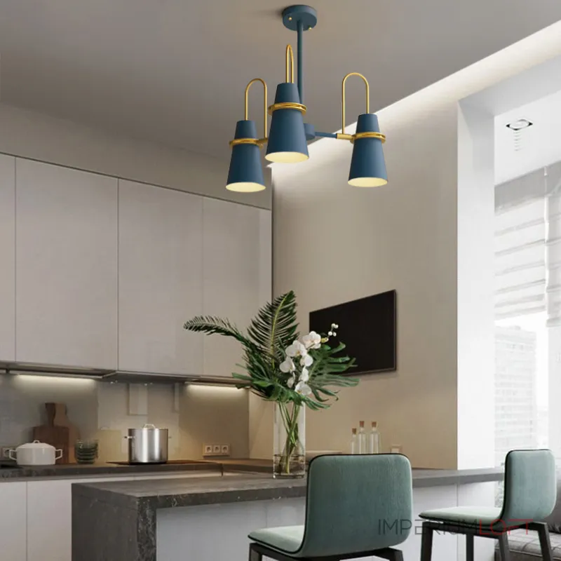 Люстра на штанге REINAR A D57 Black от ImperiumLoft