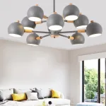 Люстра на штанге SVEN 8 lamps Green от ImperiumLoft