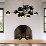 Люстра на штанге Kopra Burst L15 Black