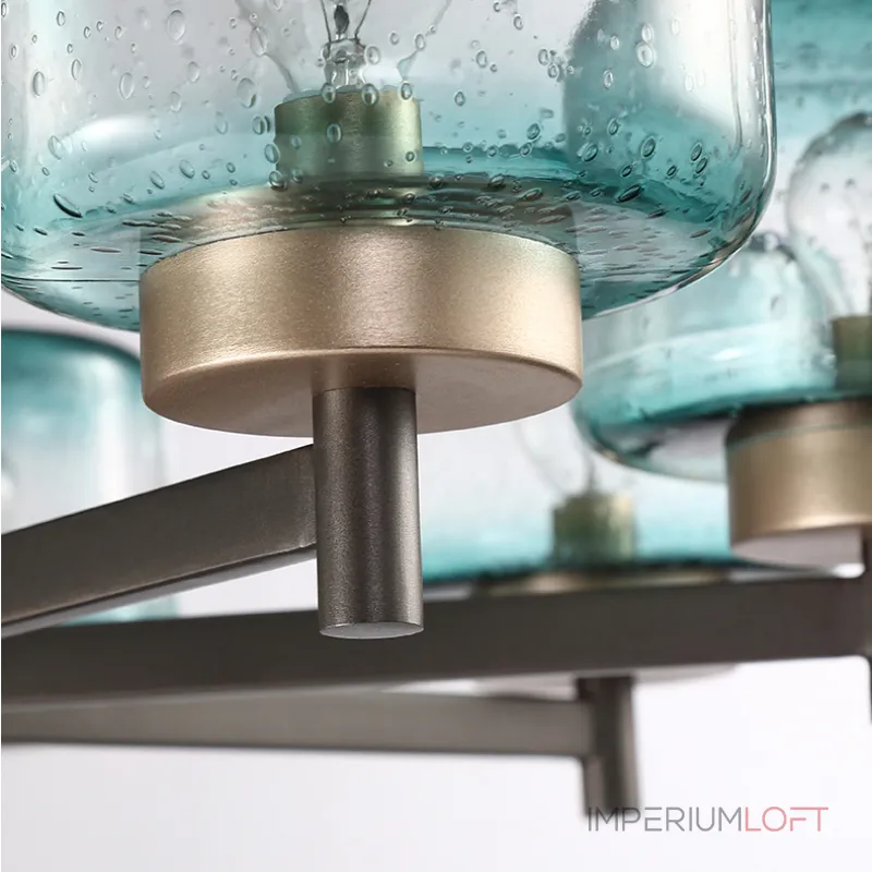 Подвесная люстра POT D70 6 lamps Transparent от ImperiumLoft