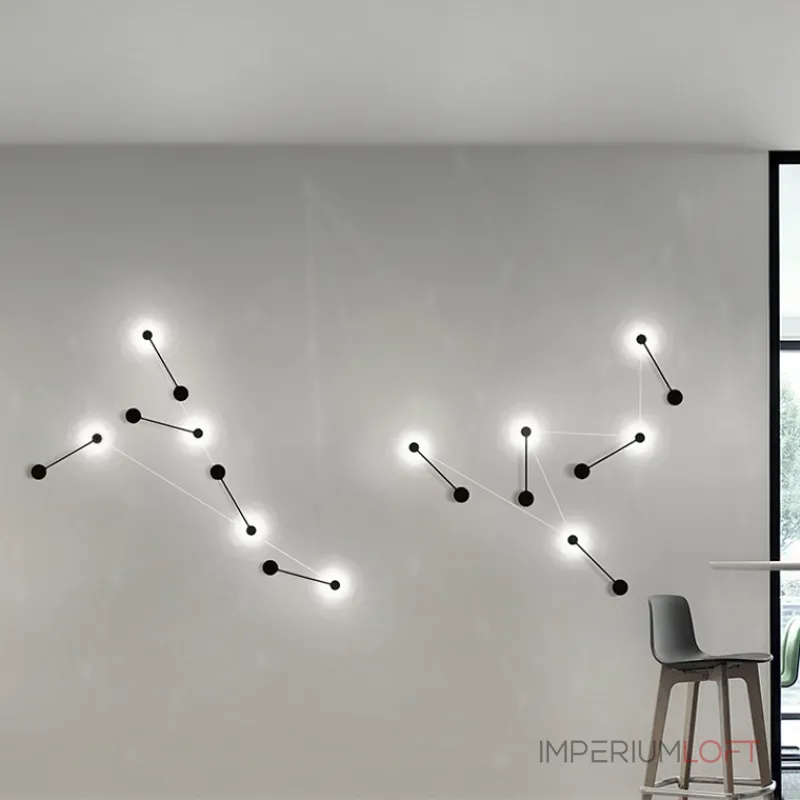 Бра Via Pin Wall L29,5 White от ImperiumLoft