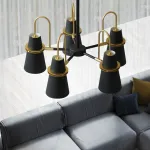 Люстра на штанге REINAR A D57 Black от ImperiumLoft