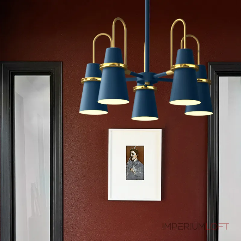 Люстра на штанге REINAR A D57 Black от ImperiumLoft