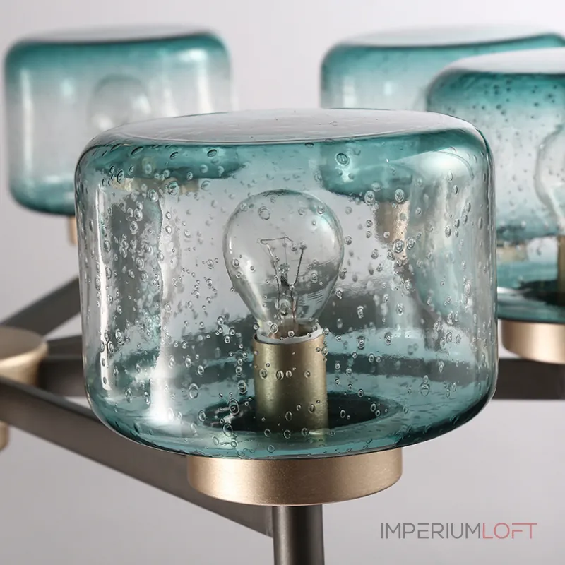 Подвесная люстра POT D70 6 lamps Transparent от ImperiumLoft