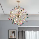 Люстра на штанге AGATE 8 Blue 18 от ImperiumLoft