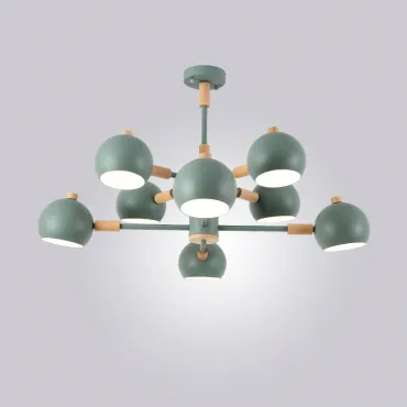 Люстра на штанге SVEN 8 lamps Green Люстра на штанге SVEN 8 lamps Green