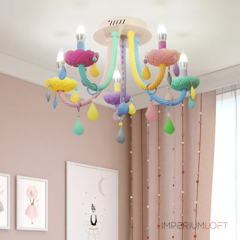 Потолочная люстра RAINBOW SHORT 6 lamps от ImperiumLoft Потолочная люстра RAINBOW SHORT 6 lamps от ImperiumLoft