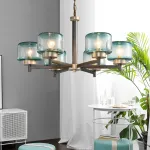 Подвесная люстра POT D70 6 lamps Transparent от ImperiumLoft