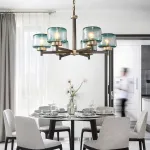 Подвесная люстра POT D70 6 lamps Transparent от ImperiumLoft