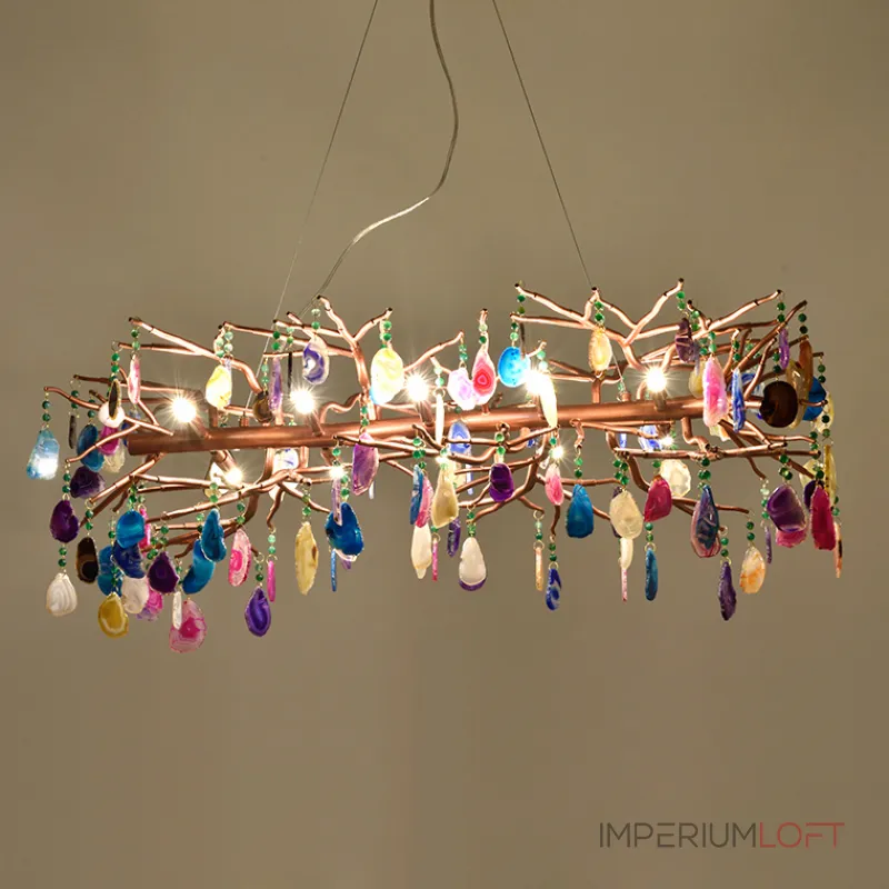 Подвесная люстра AGATE 9 D65 Multicolored от ImperiumLoft