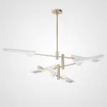 Люстра на штанге Cross cable no 407 D145 6 lights White