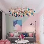 Подвесная люстра AGATE 9 D65 Multicolored от ImperiumLoft