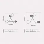 Бра Iride Bernhardt dots 100 cm Черный от ImperiumLoft