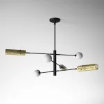 Люстра на штанге SWAY D130 6 lamps от ImperiumLoft