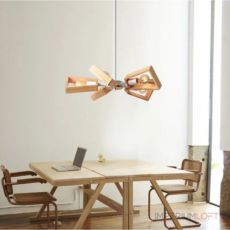 Люстра на штанге FAN White от ImperiumLoft