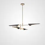 Люстра на штанге Cross cable no 407 D125 4 lights Black