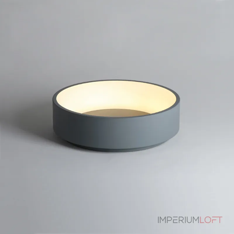 Потолочный светодиодный светильник TRAY D45 Gray от ImperiumLoft