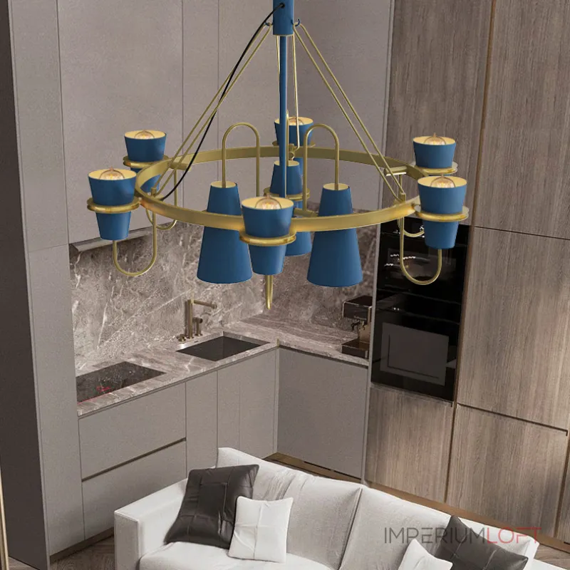Подвесная люстра REINAR B D101 Blue от ImperiumLoft